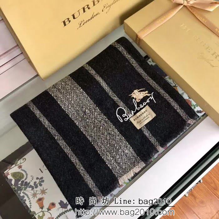 BURBERRY巴寶莉官網爆款 2018秋冬專櫃最新羊羔絨圍巾 男女情侶款 LLWJ6667
